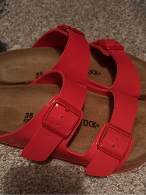 Birkenstock Women's Red Arizona EVA Sandals